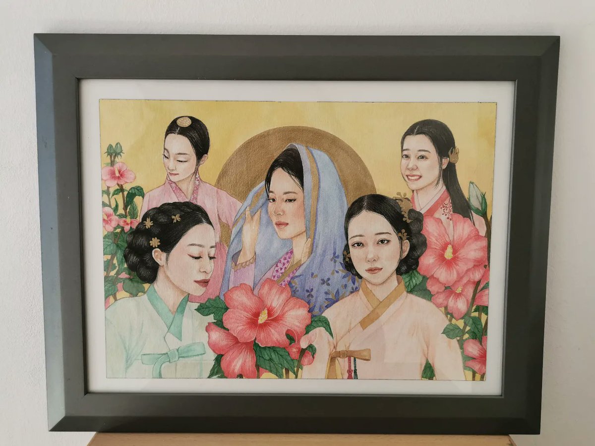 MangporV_art's tweet photo. 26x36 cm. Auf Aquarellpapier Arches rouh 300g
Farben : Kusakabe, Schmincke Horadam
Thema : International Costume (South Korea)

#watercolour #malennachfoto #portraitmalen #portraitzeichnung #aquarellportrait #malennachfotovorlage #portraitmaler #portraitpainting #art #painting https://t.co/WKKpqo0PFZ