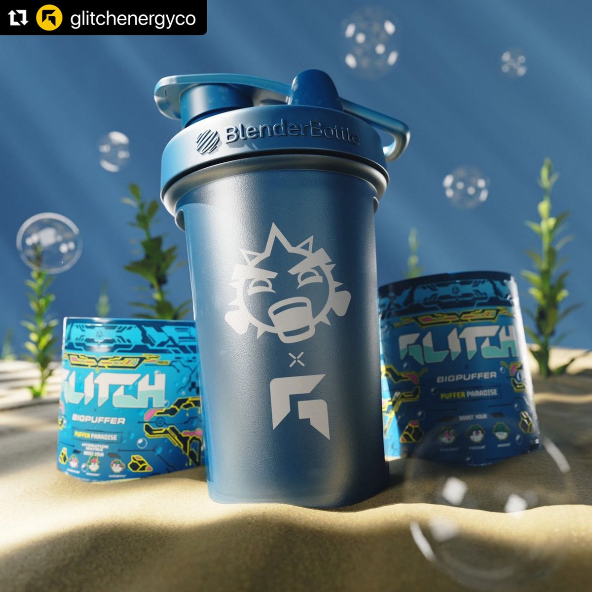 ObieXD's tweet image. #LIVE on glitchenergy.co/pages/puffer-p…!!!

Use code PUFFER when you order!

@BigPuffer X @glitchenergyco 
💙🐡🏝️

#GlitchtheSystem