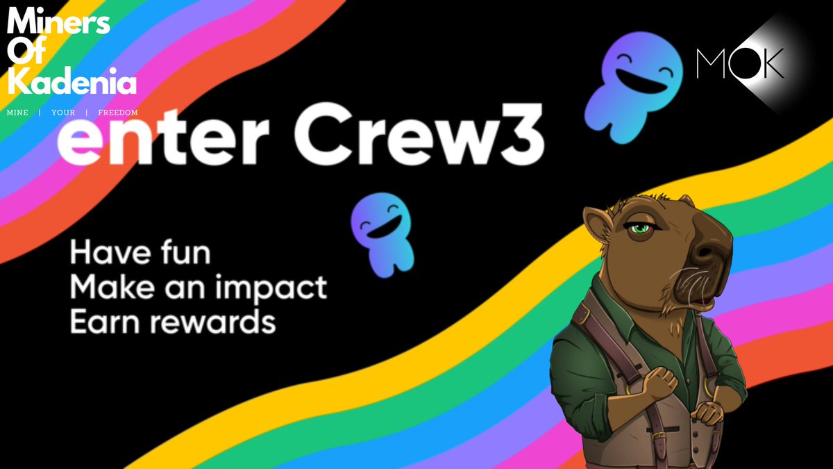 A new <a href="/crew3xyz/">Kasih Sayang</a> web3 giveaway has begun!!

400 $KDA &amp; 10,000 $MOK up for grabs in the current sprint $450+ Free entry!

To enter:
🔗Join our Crew3
crew3.xyz/c/theminersofk…
🗓️New Missions Daily
✅Complete Missions
🎉Win Prizes!!