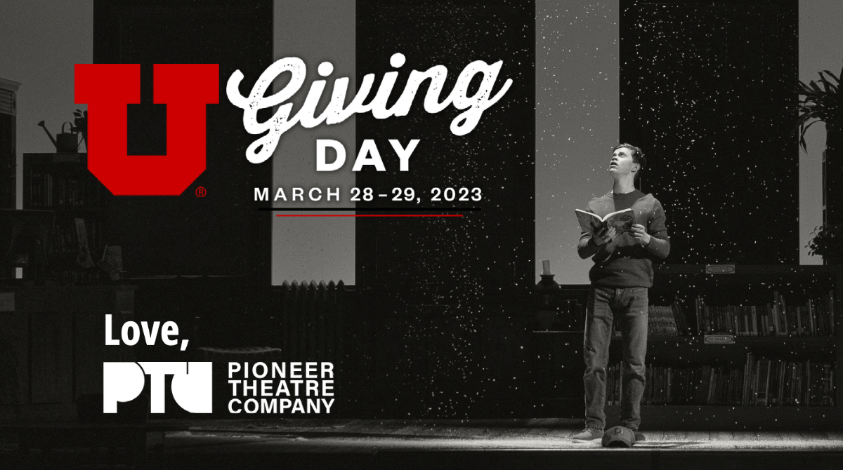 pioneertheatre's tweet photo. .@UofUGiving Day is just 1 week away! PTC is proud to be affiliated with the @UUtah community. Learn how you can help PTC in its mission to bring the best theatre possible to the U. (And even donate early!) https://t.co/pJ8Bg6nBIS

 #LoveU2023 https://t.co/pJLIp9q5HM
