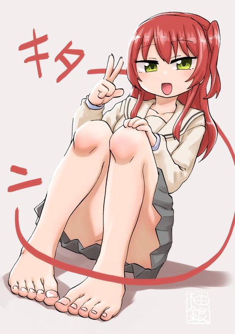 > 禁句かもしれませんが…柚銀さんが描くエジプト足を見てみたいです… #odaibako_yuzu_gin https://t.co/luDdxfwrDR 
喜多ちゃんはエジプト型の解釈 