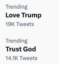 #LoveTrump❤️ The Only Man @realDonaldTrump  Who Will Prevent WW3

#NoToWar

#TrustGod✝️ 

Are #Trending On #Twitter 

#MAGA 
Make Ireland Great Again 🇮🇪 
#TrumpWon
#Trump2024 🎉