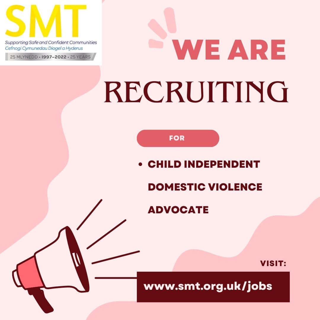 SMT (@smtcymru) on Twitter photo Child IDVA vacancy within our Merthyr Team, closing date 30th April
#DomesticAbuse #CYPsupport Child IDVA vacancy within our Merthyr Team, closing date 30th April
#DomesticAbuse #CYPsupport