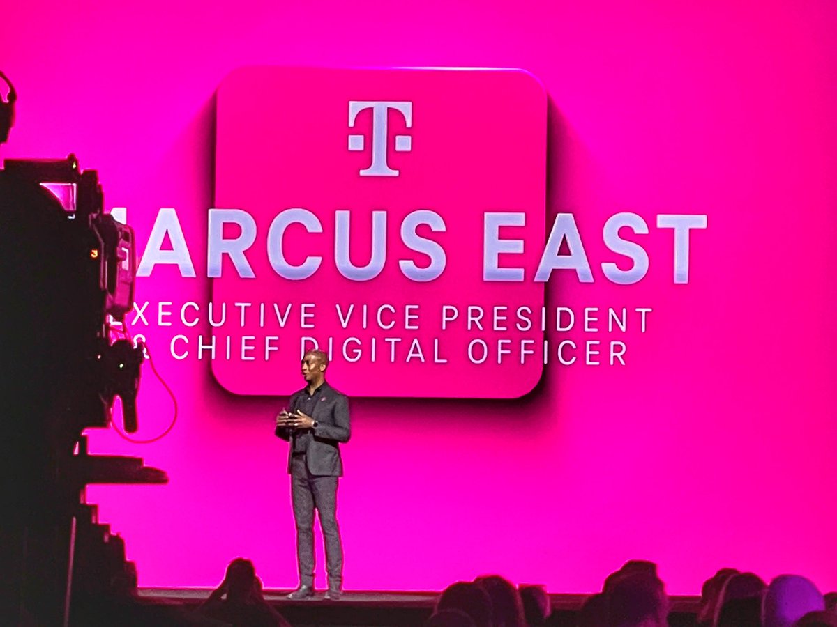 mmdeluna's tweet photo. @TMobile’s Marcus East taking center stage at #AdobeSummit #keynote talking about their mission, connecting customers to their world and how @Adobe helps them do that https://t.co/al4TDS3AhD