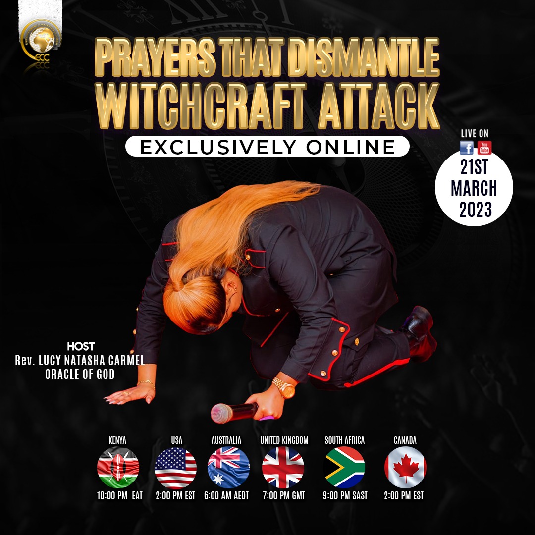 RevLucyNatasha's tweet photo. We destroy every weapon WITCHCRAFT used against you & your family in Jesus name.
Ill Be LIVE TONIGHT WITH PRAYERS THAT DISMANTLE WITCHCRAFT ATTACK JOIN LIVE ON FACEBOOK PAGE & YOUTUBE
#Oracle1 https://t.co/ByCxM18US5