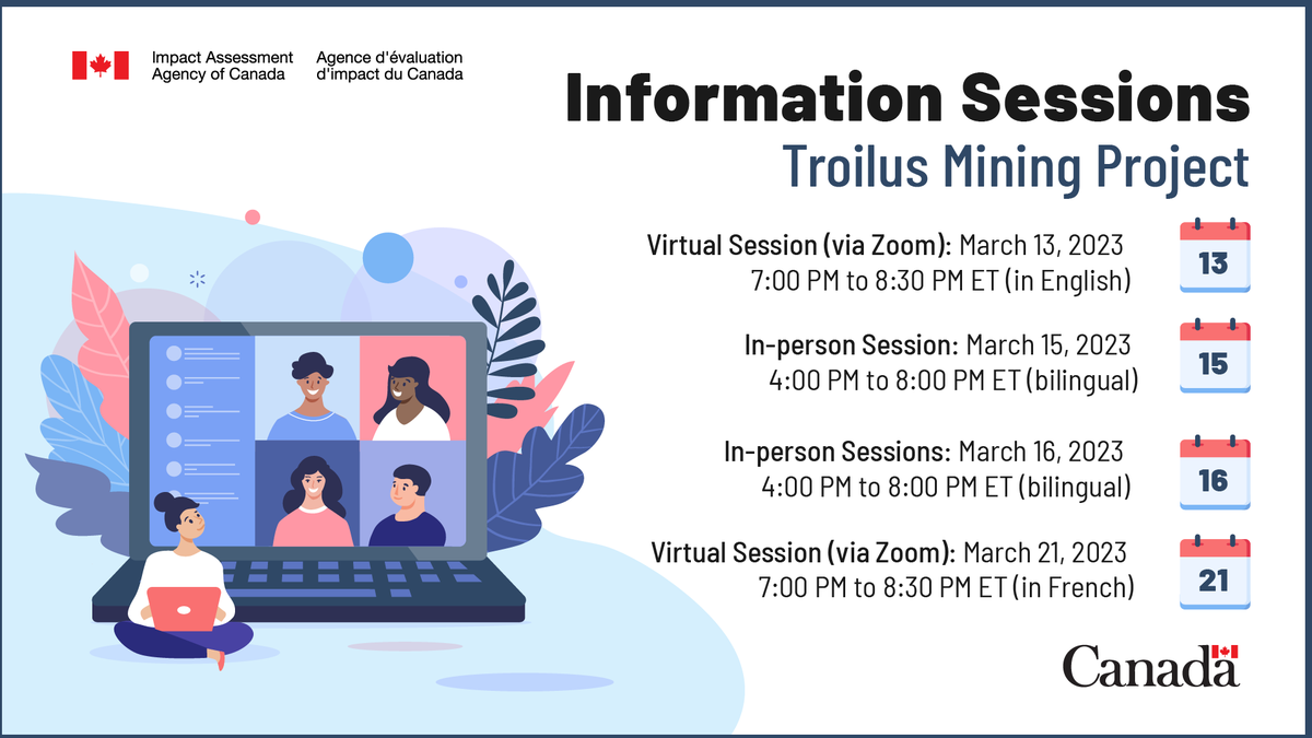 iaac_aeic's tweet image. Have questions or comments about the #Troilus Mining Project? 

Join us today at 7 pm (ET), for a virtual information session in French 👉 iaac-aeic.gc.ca/050/evaluation… 

#ImpactAssessment #QCMines #Quebec