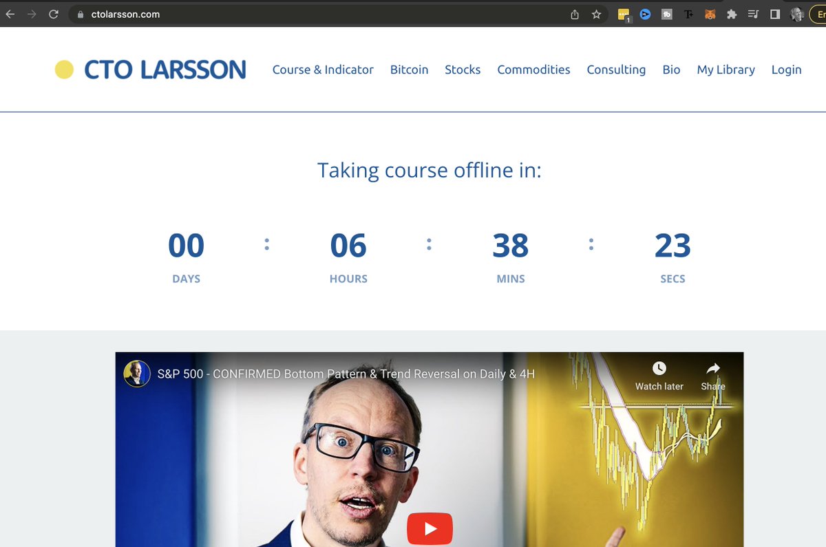 CTO Larsson On Twitter 6 Hours To Go 