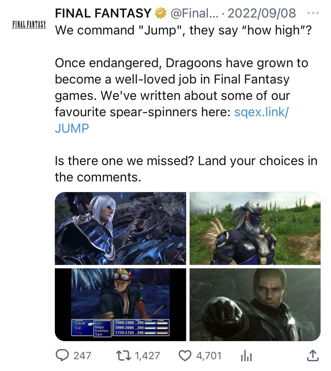 aitaikimochi's tweet photo. THEY DID IT AGAIN— FINAL FANTASY JACK IS BACK!!!!!!!!😂😂😂 https://t.co/lt7fKDzPhT