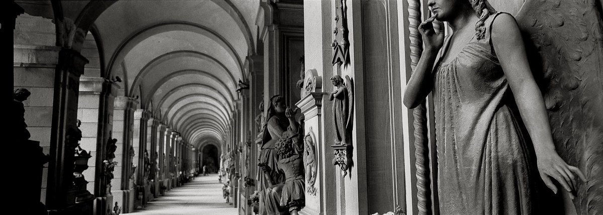 'Caminos de Silencio'
#raulmartinetto #vaciosfosiles #staglieno #oblio #olvido #fotografiavenezolana #bnw #filmphotography #artphoto #filmphoto #streetphotography #hasselbladxpan2 #hasselblad #panoramicphoto