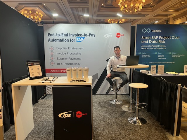IPSwrx's tweet photo. Stop by Booth #950 Today and chat with Rich Arminio or Arrange a Meeting with IPS at SAPinsider here: https://t.co/1jpf6OoLME #invoicetopay #apautomation #sapinsider2023 https://t.co/MAK4zxMJHi