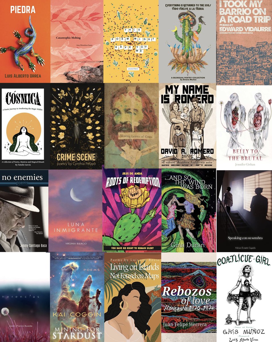 Happy #WorldPoetryDay 2023! 

Please support these LatinX Poets by investing in their poetry books!

¡Feliz Dia Mundial de la Poesia!

<a href="/FlowerSongPress/">FlowerSong Press</a> 
#flowersongpoets
#flowersongflowerstrong
#alegríapublishing
#alegríapoets
#latinxpoets
#latinapoets
#VivaLaPoesia 
<a href="/cinapelayo/">Cynthia Pelayo is on Instagram and Substack.</a>