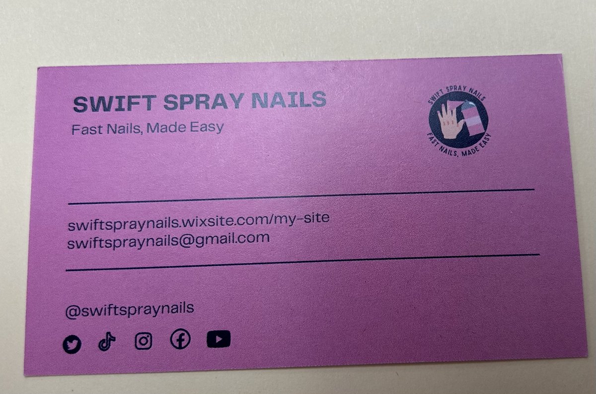SwiftSprayNails's tweet photo. We are happy to announce that our business cards have arrived!! https://t.co/SWyP1feaiQ