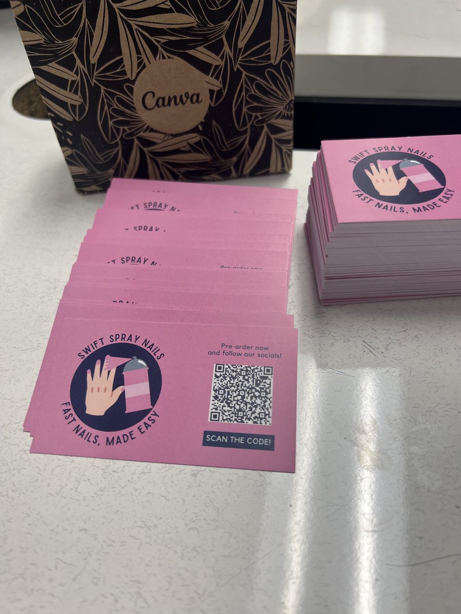 SwiftSprayNails's tweet photo. We are happy to announce that our business cards have arrived!! https://t.co/SWyP1feaiQ