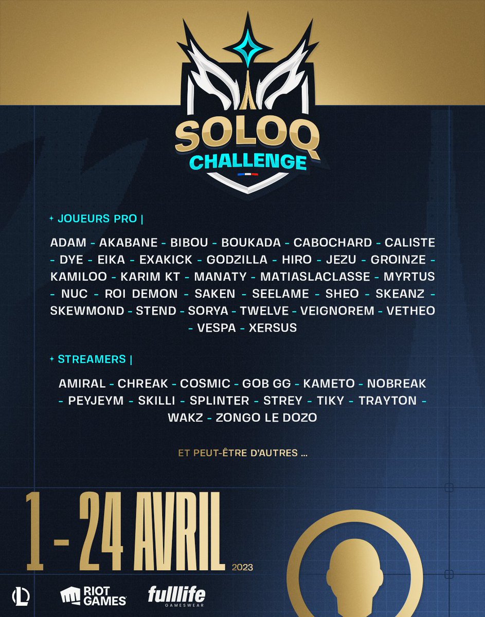 La liste des joueurs pour cette première édition !!!! 

Difficile de savoir qui va gagner....