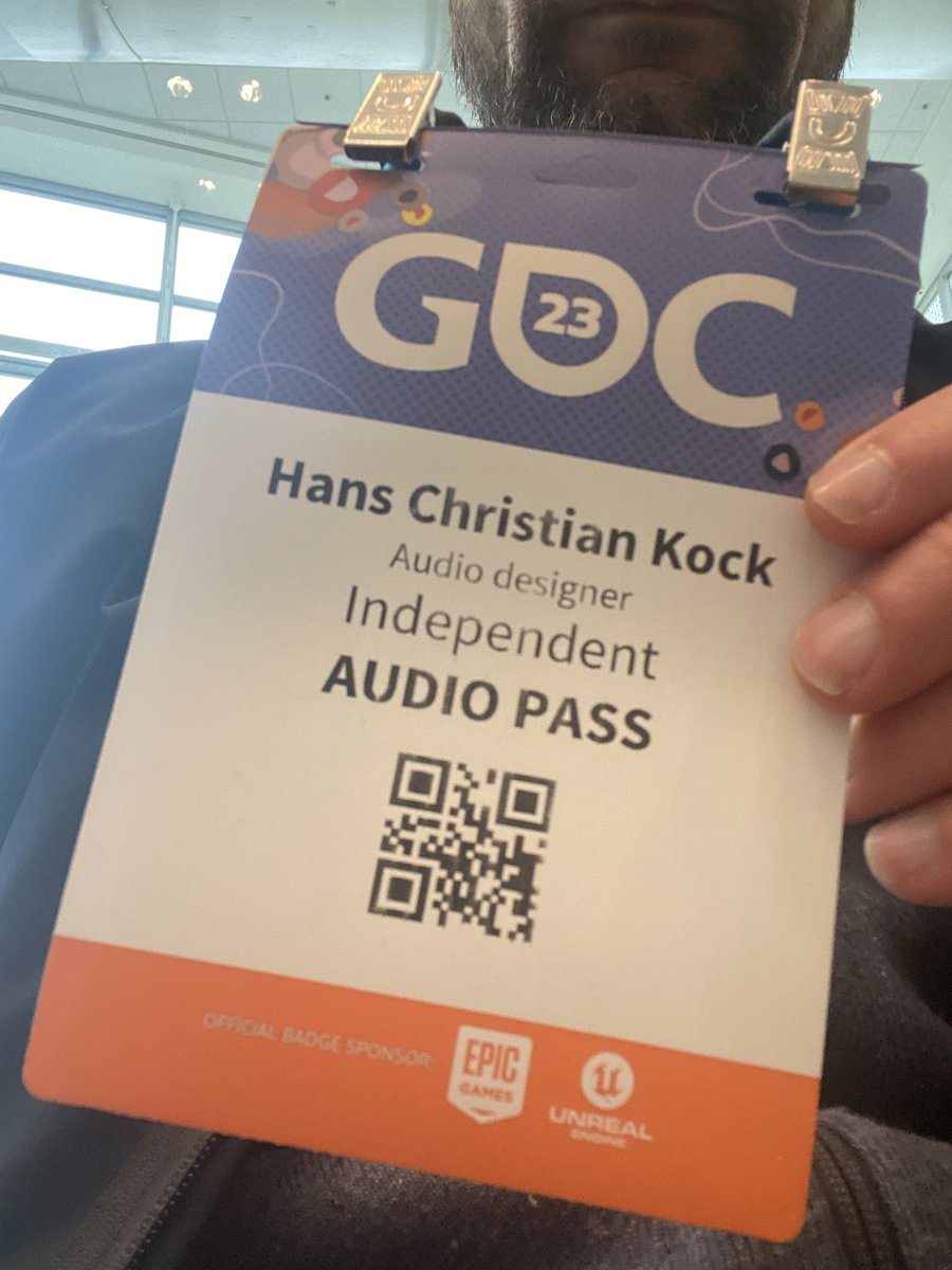 baglyd's tweet photo. I’m here! #GDC2023 #GameAudio https://t.co/UOFvml4F5T