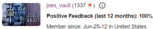 ItsJoesFault's tweet photo. Ebay leet. A true milestone. Yes, I know it's not 2006.

Also hi Twitter hope you're all swell. https://t.co/LURS35ZQh0