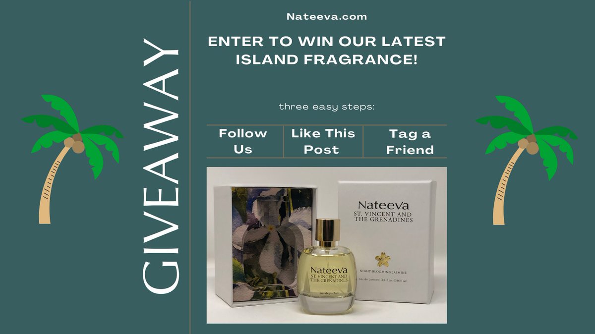 NateevaTweets's tweet photo. Head over to our Instagram and enter to win a full-sized bottle of our latest island fragrance, St. Vincent and the Grenadines! #nationalfragranceday https://t.co/DsOlCOiabh