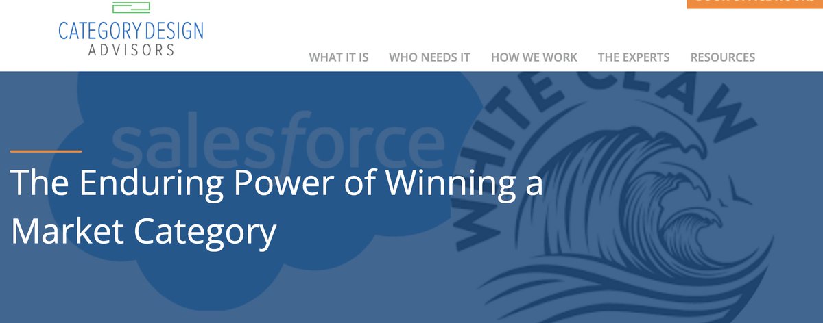 Winning a market category's dominant design results in long-term economic supremacy. See how that worked for Chrysler, Google, Salesforce, Apple and White Claw. 

categorydesignadvisors.com/the-enduring-p…