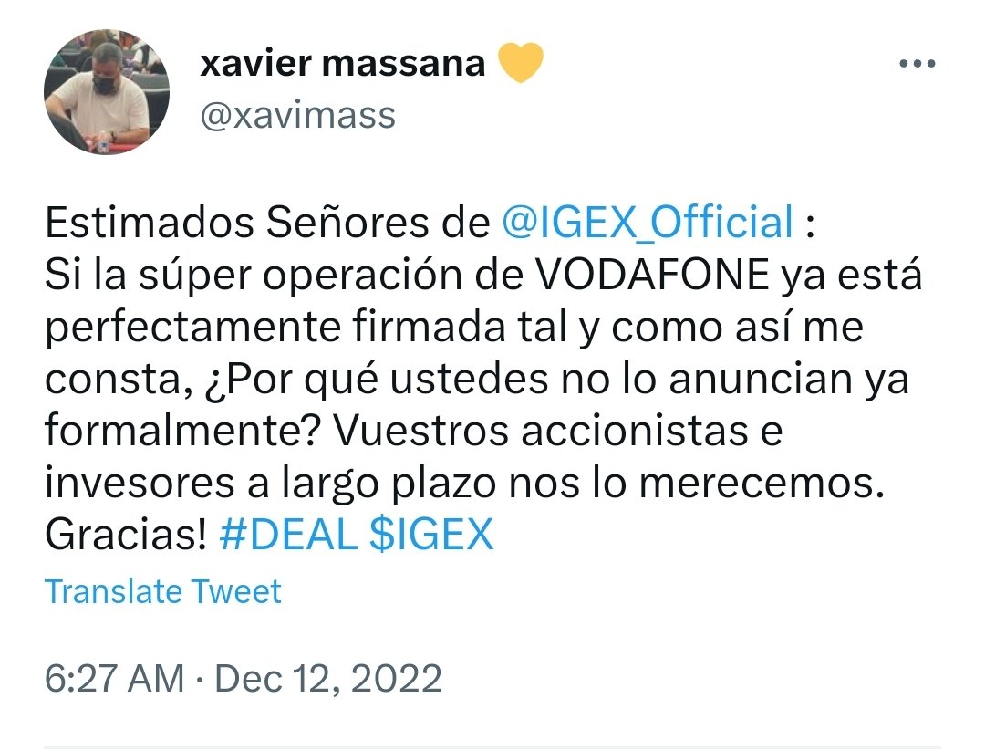 Mdw37683404's tweet photo. @VodafoneGroup @ExtremeELive Please put out a statement regarding what this tweeter posted below. Ty

@xavimass 
@IGEX_Official 
$IGEX https://t.co/4naqlQPM7e