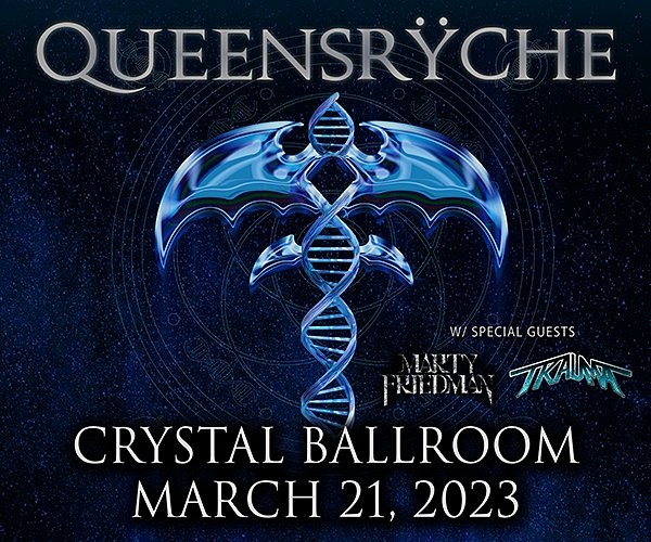 Crystal Ballroom (@crystalportland) on Twitter photo TONIGHT! Catch <a href="/queensryche/">Queensrÿche</a> w/ <a href="/marty_friedman/">Marty Friedman</a> + Trauma at Crystal Ballroom. 🎟️ Tix available: bit.ly/QueensrycheCB2… TONIGHT! Catch <a href="/queensryche/">Queensrÿche</a> w/ <a href="/marty_friedman/">Marty Friedman</a> + Trauma at Crystal Ballroom. 🎟️ Tix available: bit.ly/QueensrycheCB2…