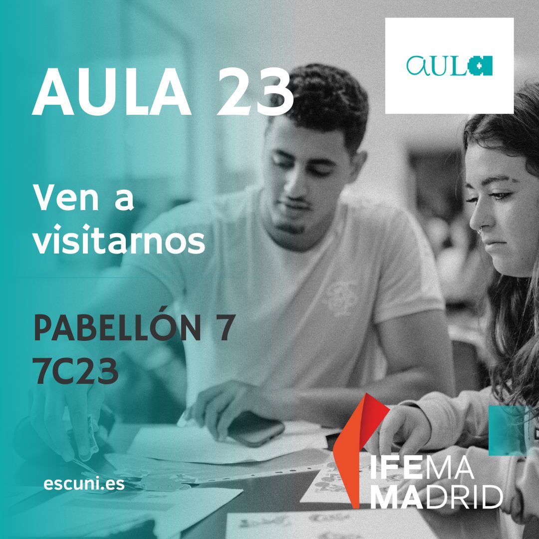escuni's tweet photo. Escuni participa un año más en la @FeriaAula que mañana arranca en @IFEMA. En el pabellón 7 podrás visitarnos y conocer nuestros grados:
🔸Ed. Infantil
🔹Ed. Primaria
🔸Pedagogía
🔹Ed. Social
Y dobles grados:
✅Primaria ➕ Infantil
✅Pedagogía ➕Infantil
✅Pedagogía ➕Primaria https://t.co/funo1QMKLh