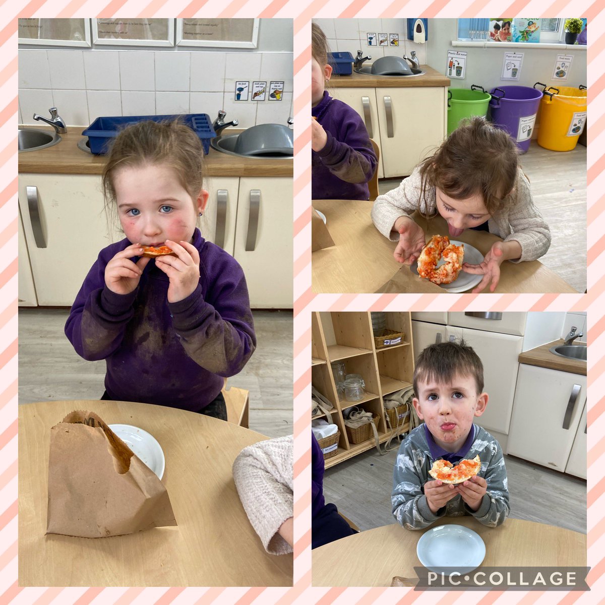 beancrossELC's tweet photo. Today the red group were #MarvellousMiniChefs 👩🏼‍🍳👨🏻‍🍳❤️ We made delicious pizza bagels, with help from some mummies, and have taken ingredients to make these at home 🍕 https://t.co/ANXNnh28qd