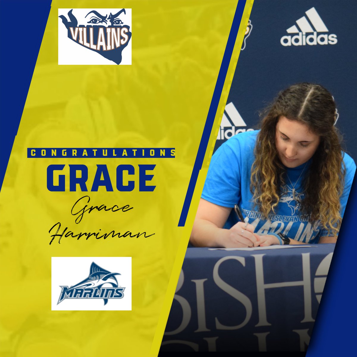 BMHSVillains's tweet photo. Congratulations to Grace Harriman on signing to play basketball at Virginia Wesleyan University! https://t.co/FtnIsJXR5U