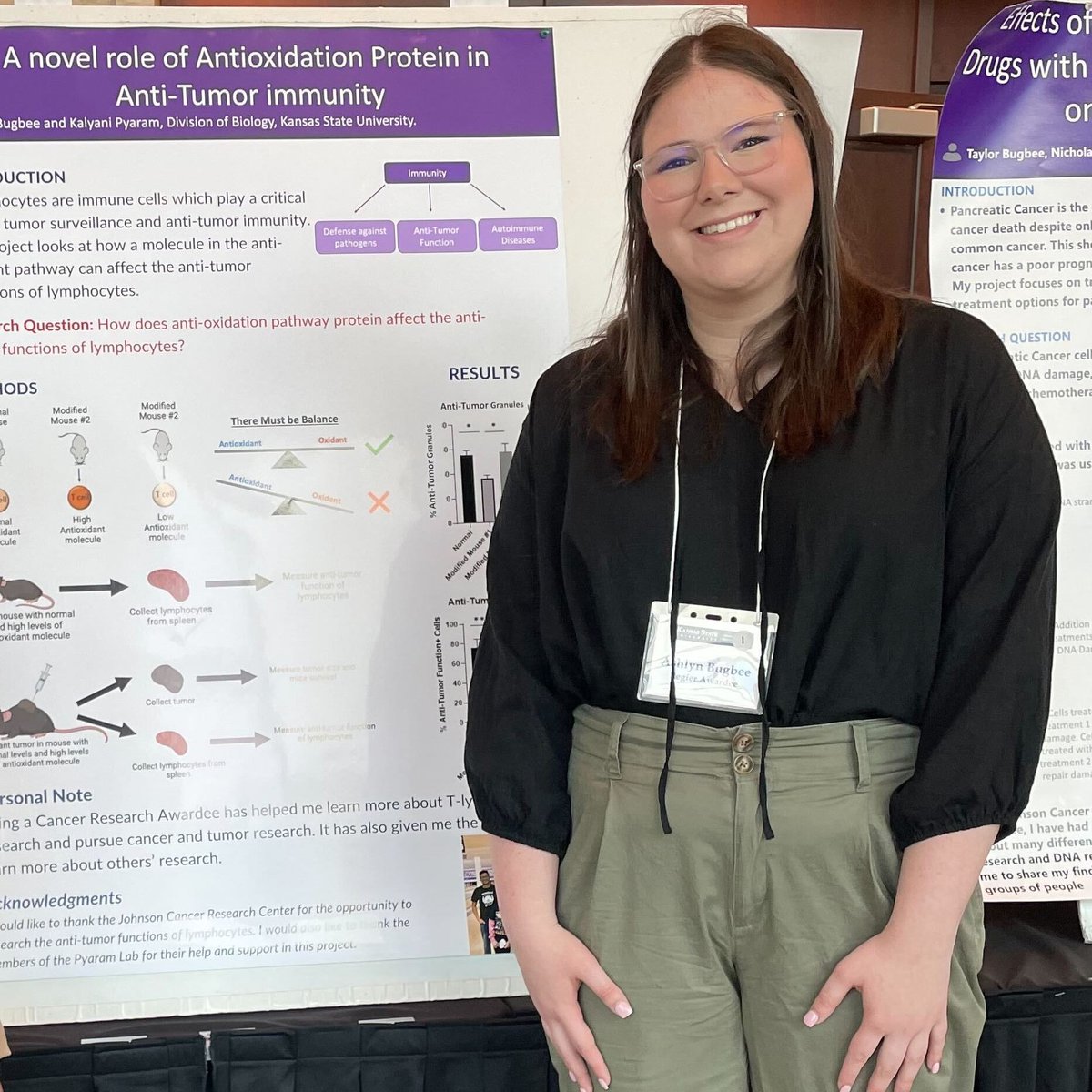 ImmunolKalyani's tweet photo. Proud moment🥹for #Pyaramlab as 
@ashlyn_bugbee got into @StJudeResearch for graduate studies &amp; @BenHYChoi got into @KUMedicine med school. 
Come join us! We are hiring a tech &amp; a postdoc👇 to investigate immunometabolism of T-cells in cancer. please RT https://t.co/9WaF7kHXqU https://t.co/hFFF9VRXAu