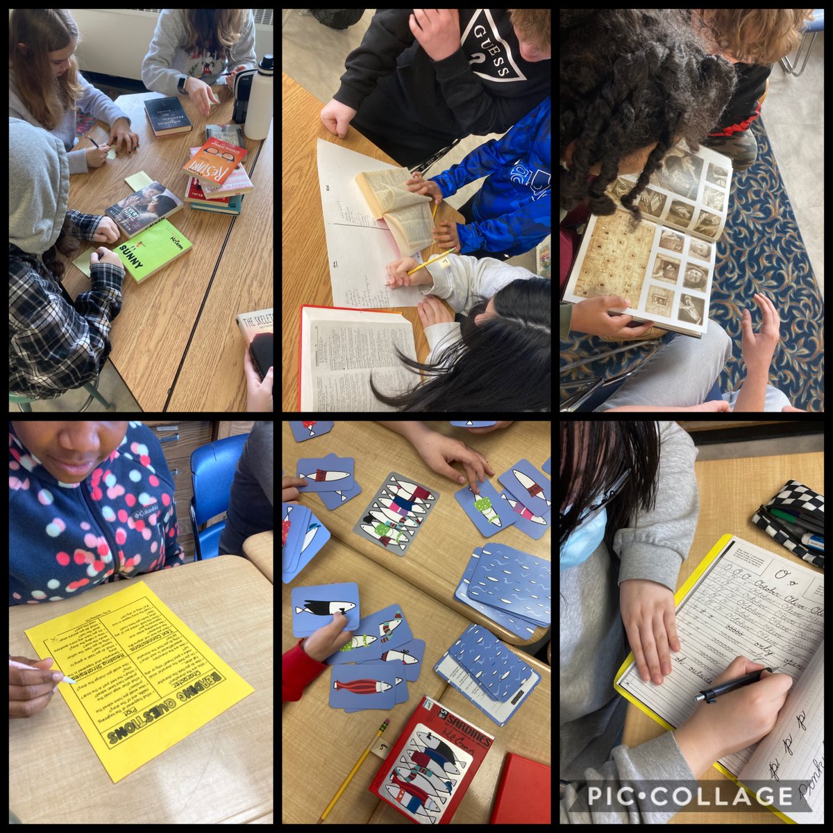Ms_EMcCann's tweet photo. #GuidedGroups this week: Prepping for #BookClub with some fabulous #Discussion based activities 😍 #AccountableTalk #ActiveListening #SmallGroupInstruction #LetsTalkBooks https://t.co/8U0H2j6i4I