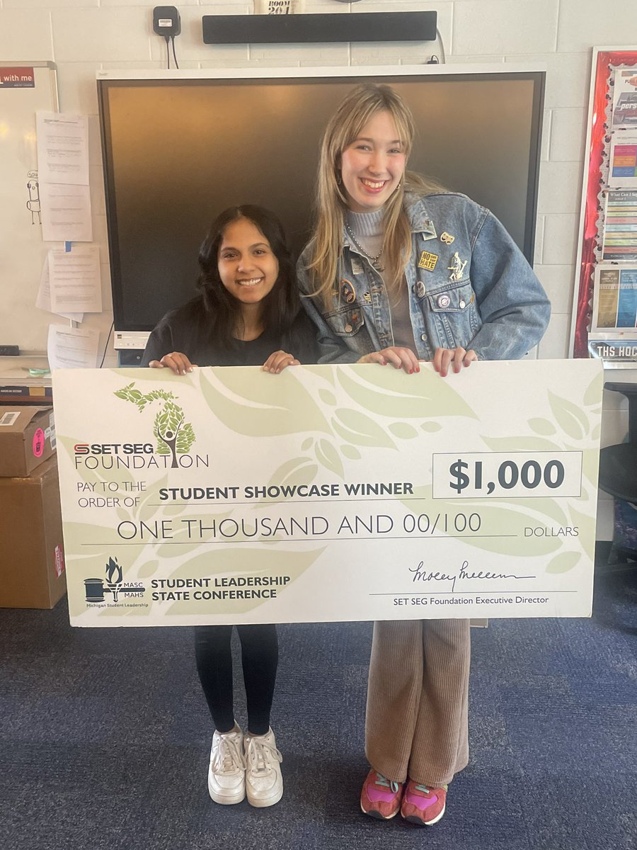 Thanks to @setseg &amp; <a href="/massp/">Michigan Principals</a> 4 recognizing the hard work of <a href="/TroyStugo/">Troy High StuGo</a> who was named Top Student Showcase at this year’s MASC State Conference. Big shout out 2 our leadership classes, <a href="/MRiddock_THS/">Mrs Riddock</a> <a href="/MrsNitaTHS/">Mrs. Nita</a> for supporting the work, and Mary and Deeksha for facilitating! #gocolts