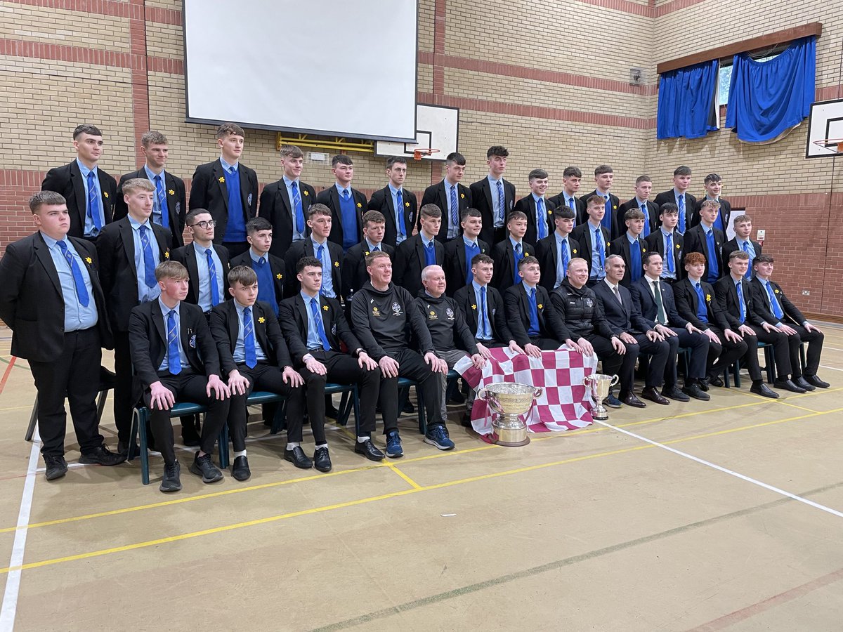 First day back to school as Hogan Cup Champions ⁦<a href="/ulsterschools/">Ulster Schools GAA</a>⁩ ⁦<a href="/TyroneGAALive/">Tyrone GAA</a>⁩