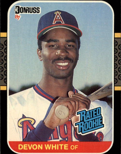 MikeFantastik's tweet photo. Shout Out to Devon White #baseballcards #Topps #Donruss #DevonWhite https://t.co/TRb0uR6Wp1