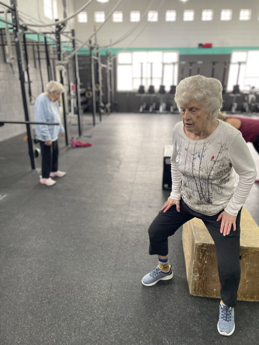PeterMShaw's tweet photo. Grandma Doreen and Avril are back in action! @CrossFit 

85 &amp; 87 years young. It’s never too late to start! https://t.co/TvzvHtzfVu