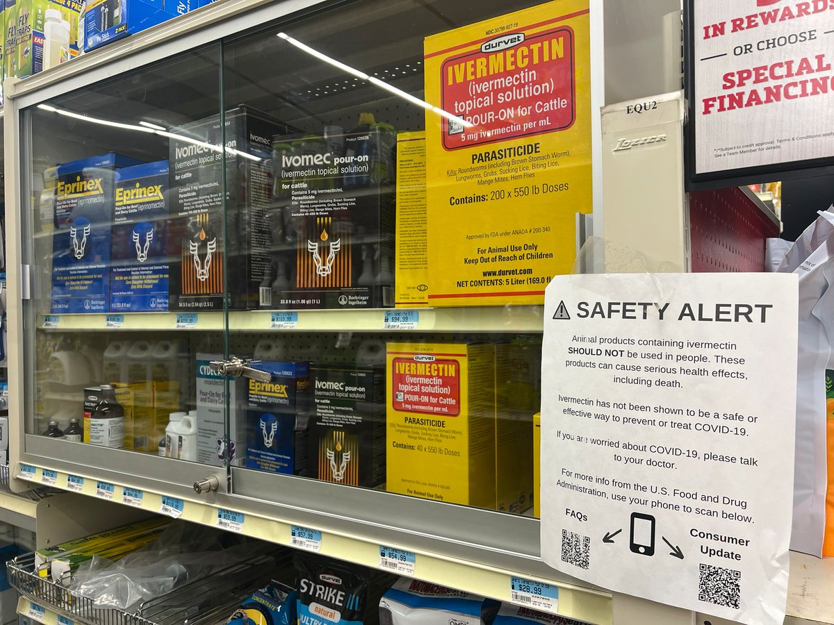 TheLastFarm's tweet photo. You know you live in the sticks when the Ivermectin is kept in a locked cabinet with a sign telling people not to kill themselves with it 👍 https://t.co/Z1Rtdz5Eau