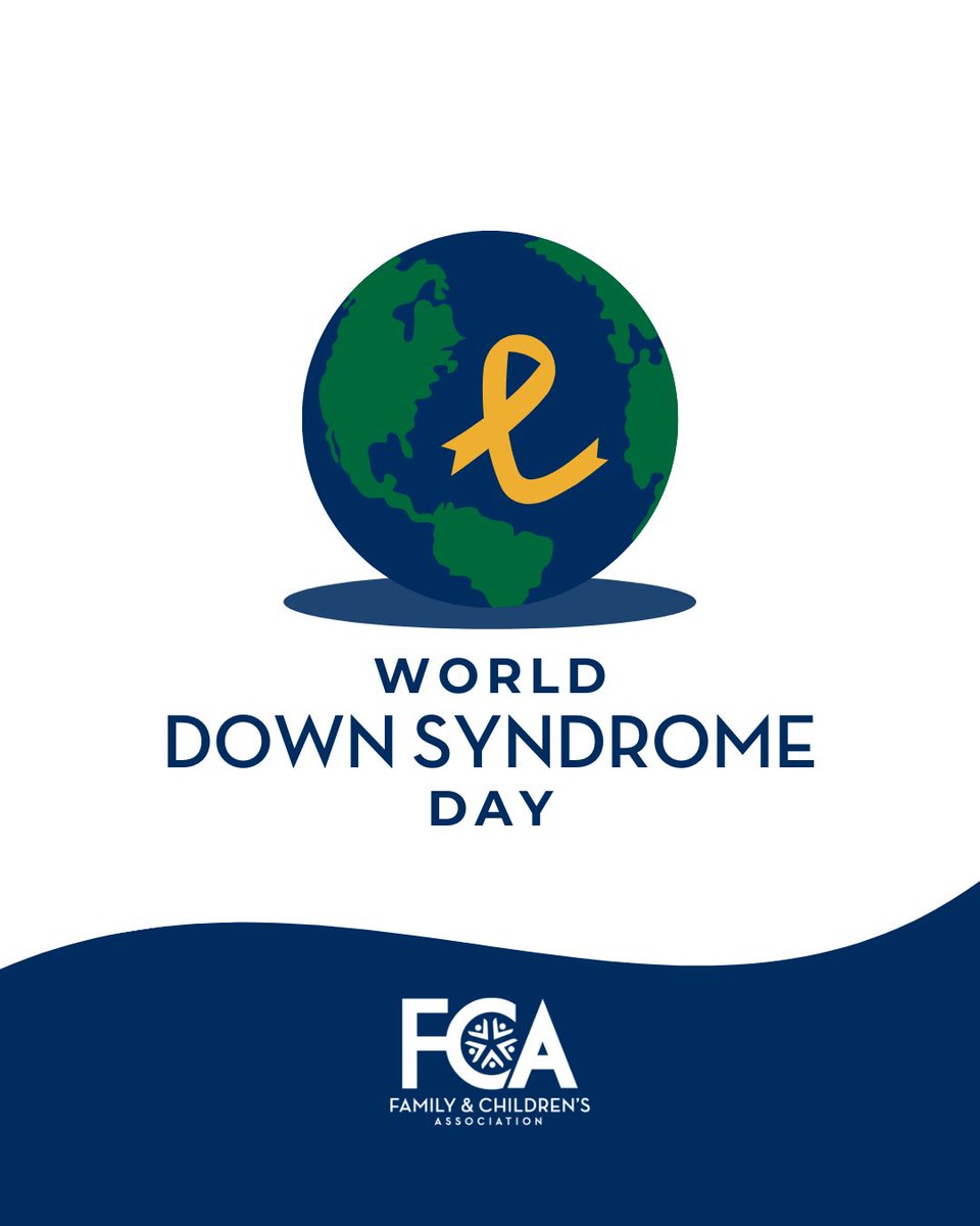 FCA_daily's tweet photo. Each year on 3/21, we celebrate World Down Syndrome Day. This date was chosen to signify the unique 21st chromosome which causes Down Syndrome. March is recognized as National Disability Awareness Month. At FCA, we proudly celebrate the unique abilities of our staff and clients! https://t.co/AZibDddZfJ