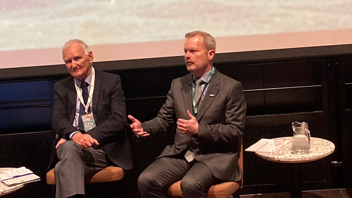 Today at #MEW2023, ABP's Head of Corporate Communications, Tim Morris, joined the 'Gateways to Industry' panel to discuss the challenges and opportunities associated with capturing the growing marine renewable energy market in Wales, and the vital role ports play.
