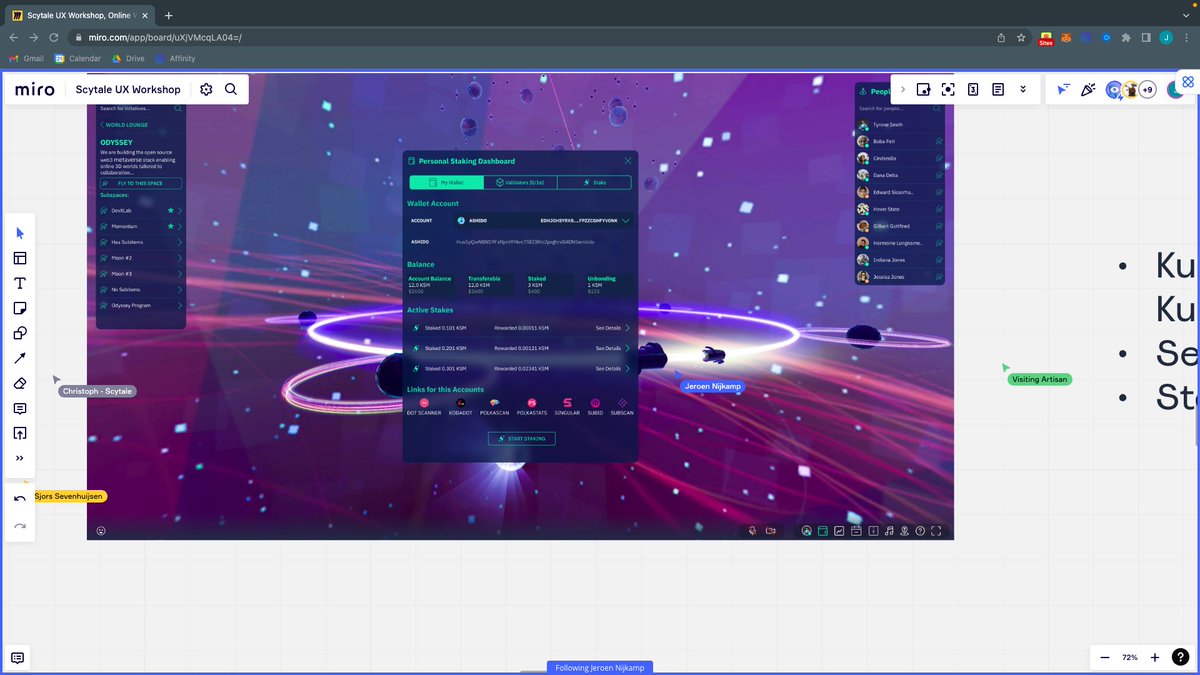 jake_blew1's tweet image. Participants of the #scytaleacademy projects gained valuable insights on the UI/UX do&apos;s and don&apos;ts thanks to the amazing workshop by Sjors Sevenhuijsen and @nijkamp_jeroen from @OdysseyCreator. 

Building a UI/UX for the metaverse is no easy task! 

@scytaledigital