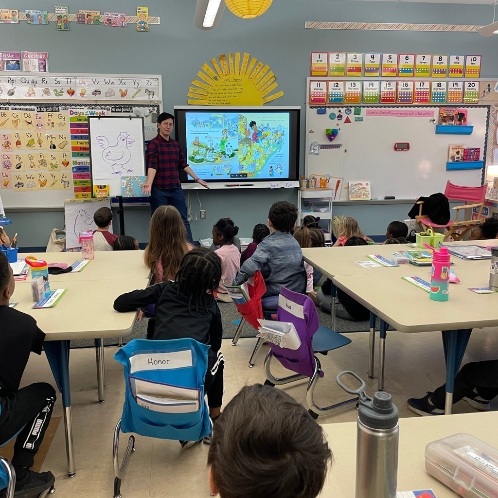 Author/illustrator Andrea Tsurumi visited Wyncote’s kindergarten and first grade classrooms on Tuesday morning. They read “Mr. Watson’s Chickens,” a book Tsurumi illustrated, to the classes and taught them how to draw a chicken and a scribble monster.

V… instagr.am/p/CqD0HsZtlcb/