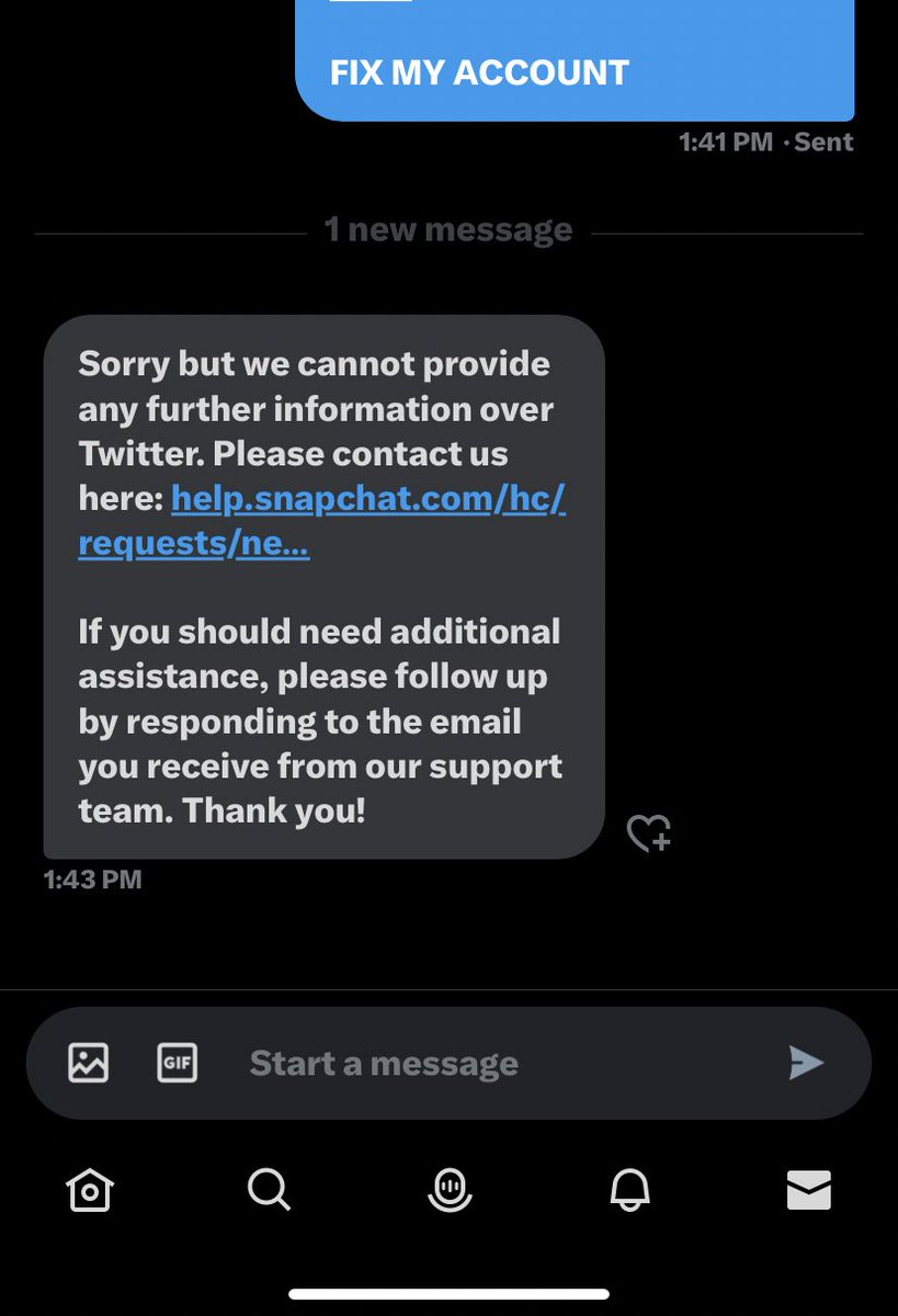 hendersone98's tweet photo. @snapchatsupport ARE YOU KIDDING ME https://t.co/ulg7bJYmDR