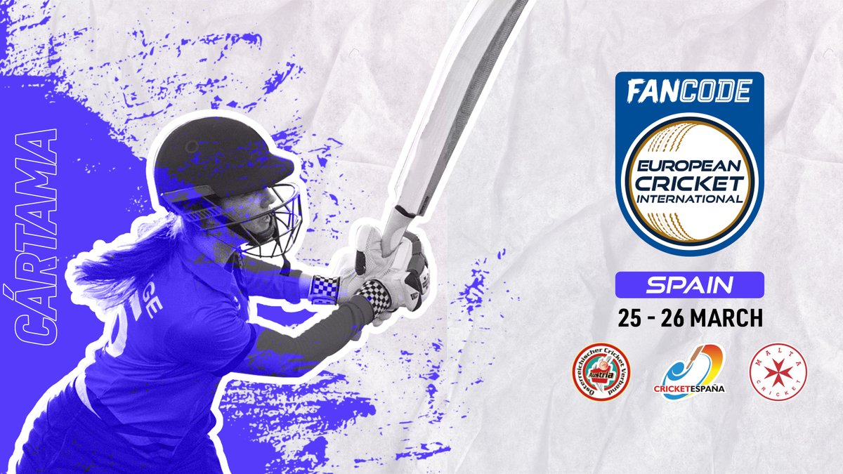 EuropeanCricket's tweet photo. The FanCode European Cricket International women's event starting on March 25th is set to take place at the picturesque Cartama Oval in Spain. This is the second ECIW event of the year, and it promises to be a highly competitive and exciting affair!
#eciw #europeancricket https://t.co/OESSFWVI0t