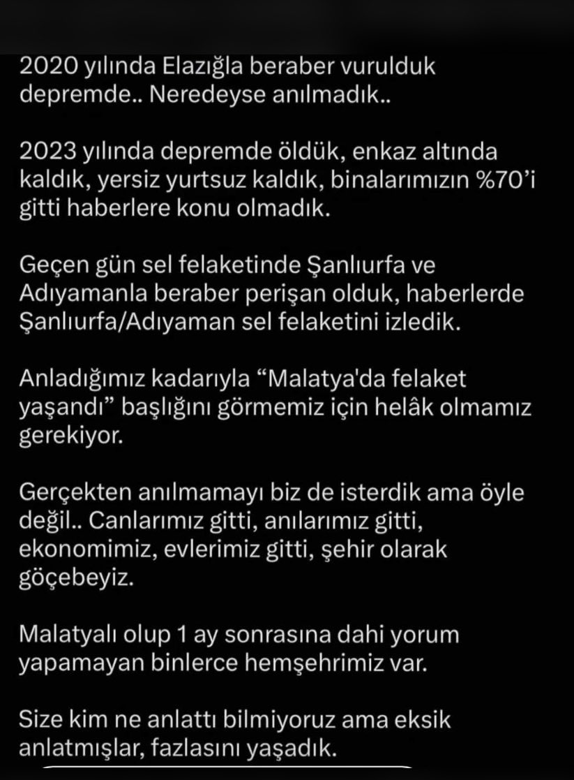 Malatya da yaşayan yaşamayan herkes etiket yapıp paylaşsın sesimizi şehrimizin sesini duyuralım lütfen #SahipsizMalatya