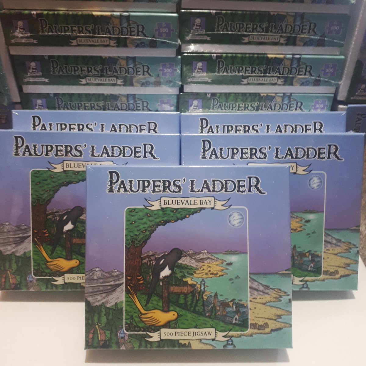 The Paupers' Ladder jigsaw puzzles have arrived! So if you ordered one, I'll be posting it along with the secret envelope in the morning.

I have a small amount left for sale (7 I think), so if you'd like one let me know!
