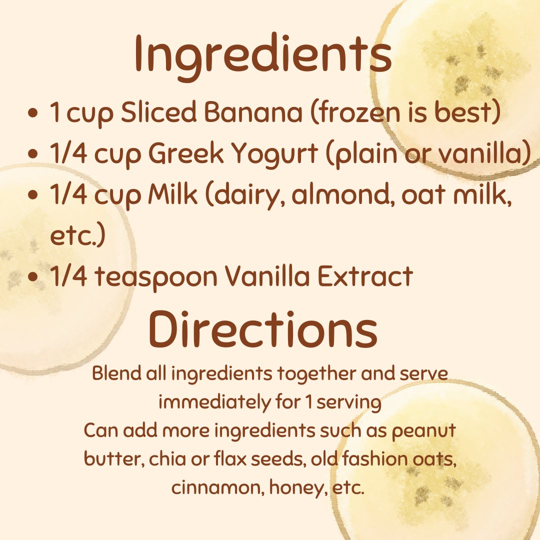 uvuwellness's tweet image. Happy Tasty Tuesday! Come enjoy a fresh banana smoothie at the Demo Kitchen at 11am! #WellnessPrograms #UVU #TastyTuesday #UVUWellnessPrograms