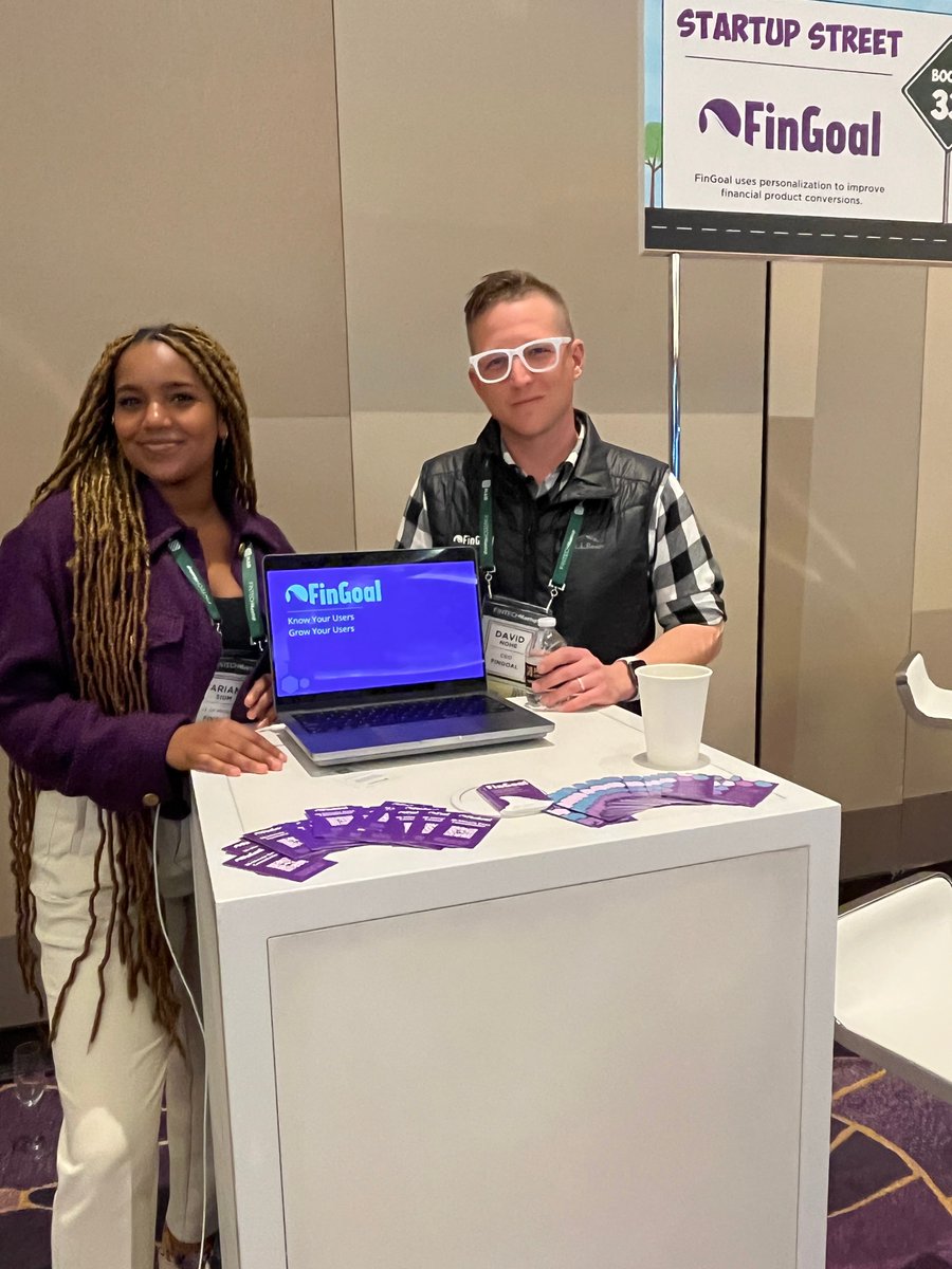 Come say hi to the FinGoal team <a href="/fingoaldavid/">David Nohe</a> and <a href="/ariamsium/">eritreansugarface</a> at BoothSS33 #fintechmeetup