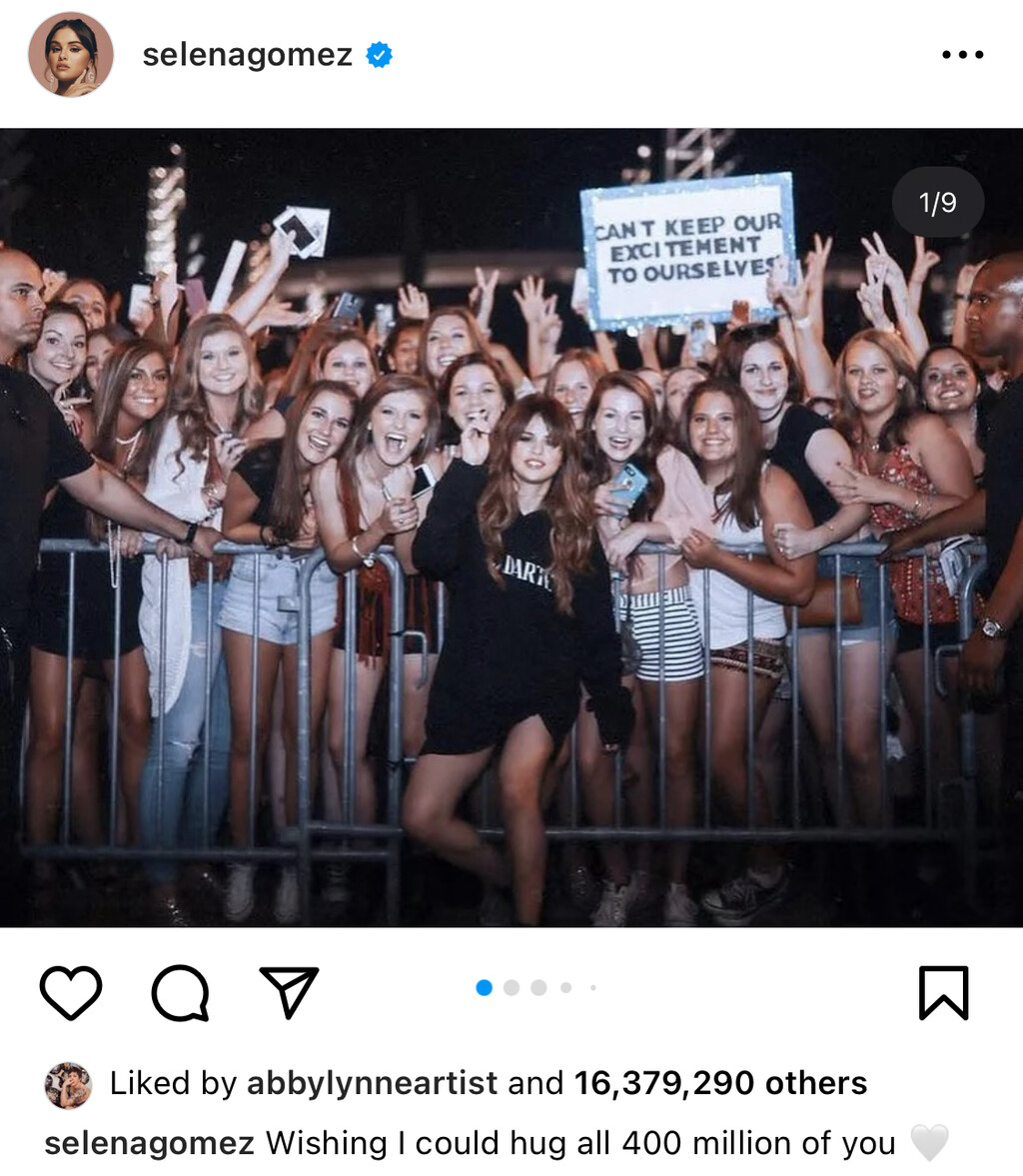 RadioKorea's tweet photo. 셀레나 고메즈 인스타그램 팔로워 수 여성 중 최초 4억 명 돌파
Selena Gomez becomes the first woman to surpass 400 million followers on Instagram
#radiokorea #am1540 #usa #뉴스 #news #LA #selena #gomez #selenagomez #instagram #fans #rare #rarebeauty #400M
https://t.co/U5eEVizFSZ https://t.co/IxdMFNCkQk