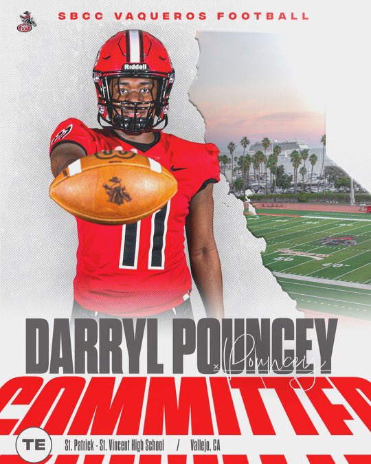 Darryl23615345's tweet photo. 100% committed to the process…
Thanks to the all the coaches who believed in me and gave me a opportunity to play for them at there division! Me and my family decided that this will be good for my development. 
@SBCCFootball @Coach_IMcClain https://t.co/HEDtiCJIAm