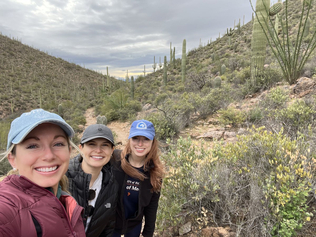 KWoodwardMD's tweet photo. Morning hike to start off the day 🌵@AnneENora @DaniWestenberg @MayoObGynResFel https://t.co/f5ASBVa44k