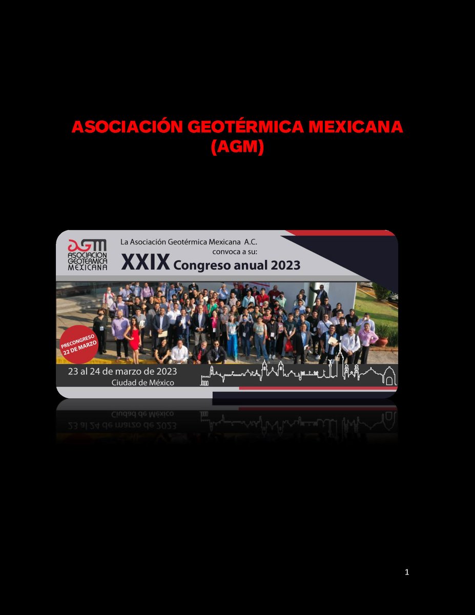 AGeoMex's tweet photo. Estamos a 2 días de empezar el XXIX Congreso de la AGM
Abro #hilo
Miércoles 22 de Marzo: Taller Técnico Usos Directos de la Energía Geotérmica.
#Taller #geotermia #usosdirectos #meeting #congreso #agm2023 https://t.co/6LmxTMAiIo