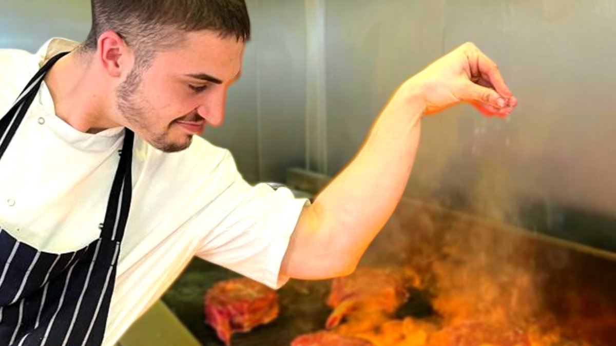 Square_Bath's tweet photo. Our very own #SaltBae is ready to cook you up something unforgettable 🤤

#BathEats #BathRestaurants #SaltBae https://t.co/xyDO3RfROt