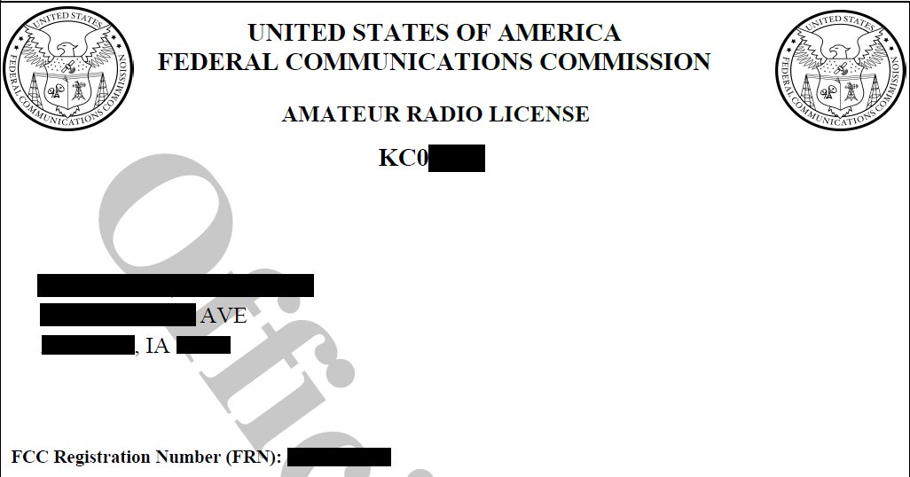 OhmsLaw78's tweet photo. Changed my mind and did renew my Amateur Radio License. But don't think I'll be around to do it again. But you never know. #amateurradio #hamradio #Ham #Electronics #RadioElectronics https://t.co/Untv7x1I4E